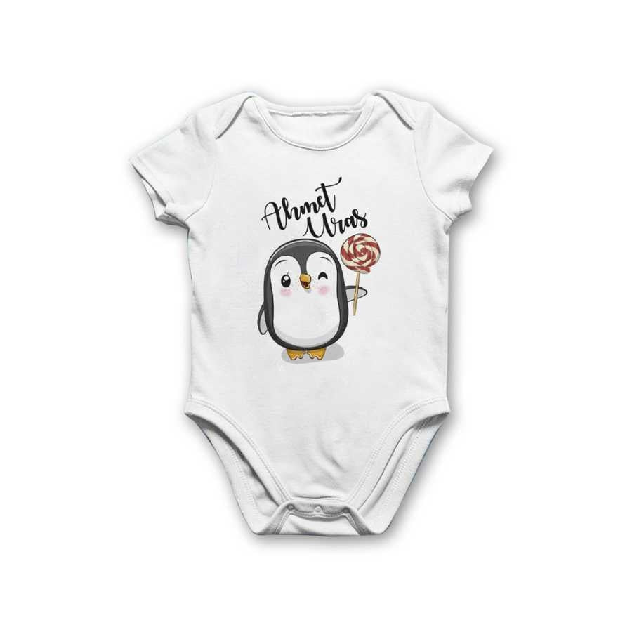 Baby's Printed White Bodysuit