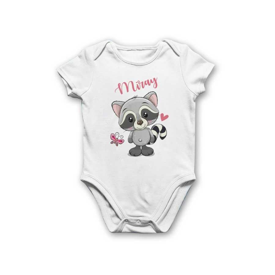 Baby Girl's Printed White Bodysuit