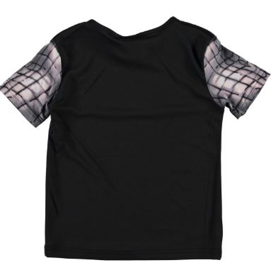 Patterned Black Summer T-Shirt- Ages 4-6