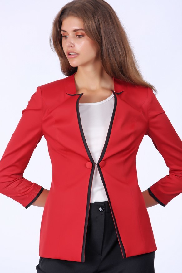 Women's Basic Red Jacket